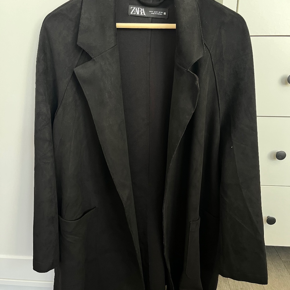 Zara Suede Blazer Jacket